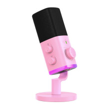Mikrofonas - Fifine AM9 RGB USB-C XLR žaidimams ir transliacijoms, rožinis Mikrofonas - Fifine AM9 RGB USB-C XLR žaidimams ir transliacijoms, rožinis