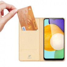 „Dux Ducis Skin Pro“ knygų dėklas „Galaxy A03s“, auksinis „Dux Ducis Skin Pro“ knygų dėklas „Galaxy A03s“, auksinis