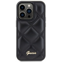 Guess "Quilted Metal Logo iPhone 15 Pro Max" Black Guess "Quilted Metal Logo iPhone 15 Pro Max" Black