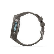 Garmin Fenix 9 - 51mm Titanium with Pebble Grey Silicone Band