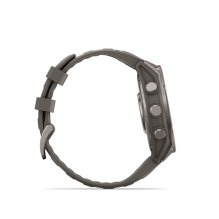Garmin Fenix 9 - 47mm Titanium with Pebble Grey Silicone Band