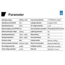 Įkrovimo stotelė 7kW su programėle ir - type 2 laidu 5m ilgio Įkrovimo stotelė 7kW su programėle ir - type 2 laidu 5m ilgio