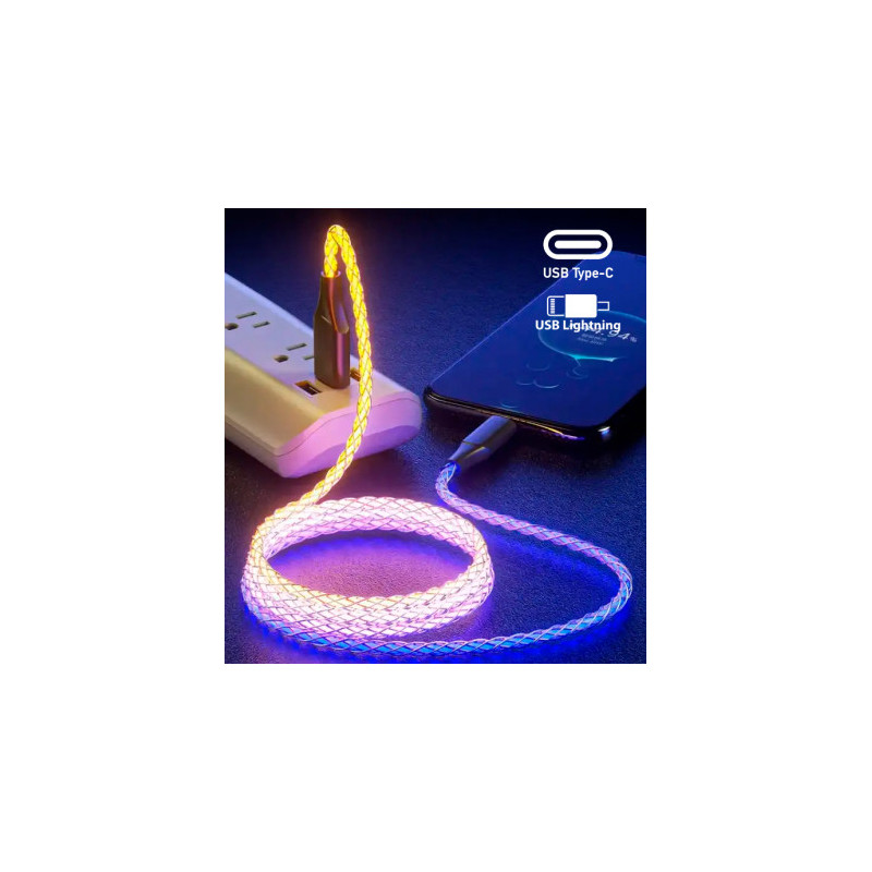 „Fusion Accessories“ LED USB-C – „Lightning“ 20 W, 1 m, baltas
