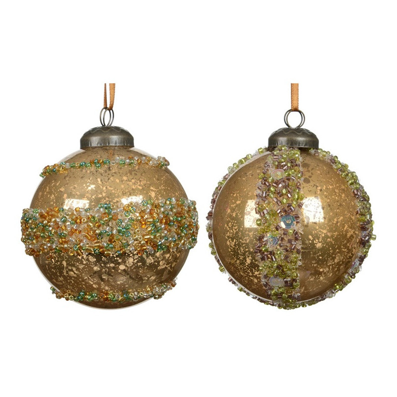Eglutės žaisliukas Decoris Beads, aukso / geltonas