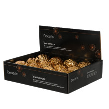 Eglutės žaisliukas Decoris Brandy, aukso, polistirenas Eglutės žaisliukas Decoris Brandy, aukso, polistirenas