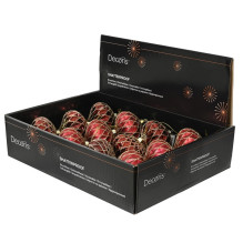 Christmas Tree toy Decoris 028455, red, polystyrene