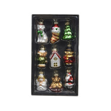 Eglutės žaisliukų rinkinys Decoris Figures, stiklas, 9 vnt. Eglutės žaisliukų rinkinys Decoris Figures, stiklas, 9 vnt.