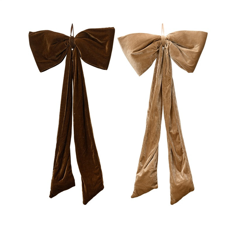 Eglutės žaisliukas Decoris Bow Plush, rudas, 100 cm