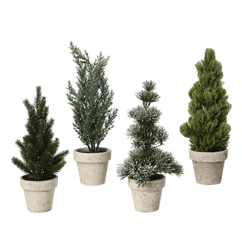 Kalėdinė dekoracija Decoris Tree in pot, žalia, 30 cm