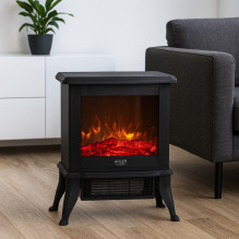 Electric fireplace ADLER AD 7754 2 heat settings: 1000W / 1800W , 3D flame effect , Thermostat Black Electric fireplace ADLER AD 7754 2 heat settings: 1000W / 1800W , 3D flame effect , Thermostat Black