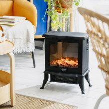 Electric fireplace ADLER AD 7754 2 heat settings: 1000W / 1800W , 3D flame effect , Thermostat Black Electric fireplace ADLER AD 7754 2 heat settings: 1000W / 1800W , 3D flame effect , Thermostat Black