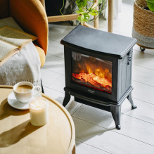 Electric fireplace ADLER AD 7754 2 heat settings: 1000W / 1800W , 3D flame effect , Thermostat Black Electric fireplace ADLER AD 7754 2 heat settings: 1000W / 1800W , 3D flame effect , Thermostat Black