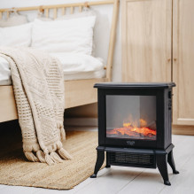 Electric fireplace ADLER AD 7754 2 heat settings: 1000W / 1800W , 3D flame effect , Thermostat Black Electric fireplace ADLER AD 7754 2 heat settings: 1000W / 1800W , 3D flame effect , Thermostat Black