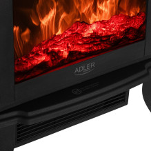Electric fireplace ADLER AD 7754 2 heat settings: 1000W / 1800W , 3D flame effect , Thermostat Black Electric fireplace ADLER AD 7754 2 heat settings: 1000W / 1800W , 3D flame effect , Thermostat Black