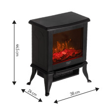 Electric fireplace ADLER AD 7754 2 heat settings: 1000W / 1800W , 3D flame effect , Thermostat Black Electric fireplace ADLER AD 7754 2 heat settings: 1000W / 1800W , 3D flame effect , Thermostat Black