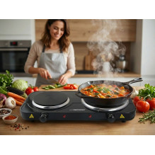 Esperanza EKH014K Electric Stove 2 zone (s), Black