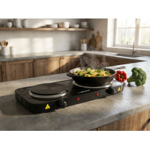 Esperanza EKH014K Electric Stove 2 zone (s), Black