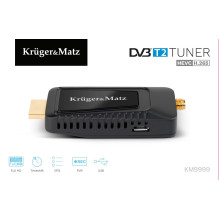 KRUGER MATZ mini imtuvas DVB-T2 H.265 HEVC KM9999