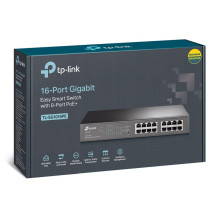 TP-Link TL-SG1016PE network switch Managed L2 Gigabit Ethernet (10 / 100 / 1000) Power over Ethernet (PoE) Black