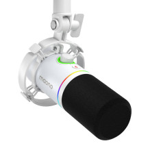Microphone - Maono PD200x Dynamic USB-C / XLR RGB Podcasting White Microphone - Maono PD200x Dynamic USB-C / XLR RGB Podcasting White