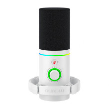 Microphone - Maono PD200x Dynamic USB-C / XLR RGB Podcasting White Microphone - Maono PD200x Dynamic USB-C / XLR RGB Podcasting White