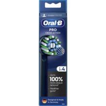 Oral-B EB50-4 CrossAction juodų dantų šepetėlių rinkinys