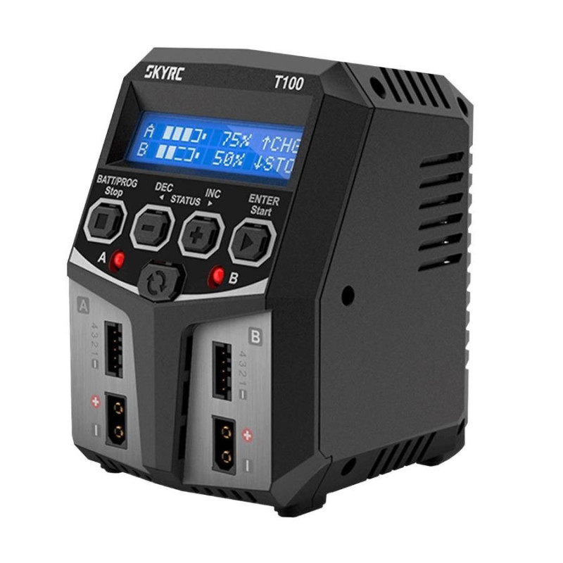 Charger - SkyRC T100 2x50W LiPo NiMH Lead-acid XT60