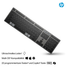 HP 720 Multi-Device Wireless Keyboard Deutsch HP 720 Multi-Device Wireless Keyboard Deutsch