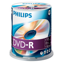 1x100 Philips DVD-R 4,7GB...