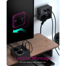 ICY BOX IB-MPS2220B-CH power extension