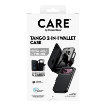CARE™ by PanzerGlass ® Tango 2-in-1 piniginės dėklas, juodas, su „MagSafe“ apsauga, skirtas „iPhone 18 Pro Max“, „17 Pro CARE™ by PanzerGlass ® Tango 2-in-1 piniginės dėklas, juodas, su „MagSafe“ apsauga, skirtas „iPhone 18 Pro Max“, „17 Pro