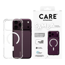 CARE pateikė PanzerGlass Samba Case iP17 / 18 Pro Max Transpa. MS weiß CARE pateikė PanzerGlass Samba Case iP17 / 18 Pro Max Transpa. MS weiß