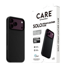CARE by PanzerGlass Solo veganiškas odinis dėklas, juodas, „MagSafe iPhone 17 Pro Max“ dėklas CARE by PanzerGlass Solo veganiškas odinis dėklas, juodas, „MagSafe iPhone 17 Pro Max“ dėklas