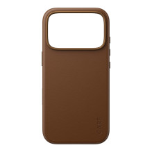 „CARE by PanzerGlass Solo“ veganiškos odos dėklas Braun m. „MagSafe iPhone 17 Pro“ „CARE by PanzerGlass Solo“ veganiškos odos dėklas Braun m. „MagSafe iPhone 17 Pro“