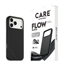 CARE by PanzerGlass Flow dėklas, juodas, MagSafe iPhone 17 Pro Max dėklui