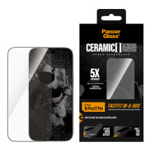 PanzerGlass Keraminė ekrano apsauga „iPhone 17 Pro“ su „FASTFIT IN-A-BOX“ PanzerGlass Keraminė ekrano apsauga „iPhone 17 Pro“ su „FASTFIT IN-A-BOX“