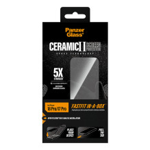 PanzerGlass Keraminė ekrano apsauga „iPhone 17 Pro“ su „FASTFIT IN-A-BOX“ PanzerGlass Keraminė ekrano apsauga „iPhone 17 Pro“ su „FASTFIT IN-A-BOX“