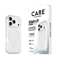 „CARE by PanzerGlass Star “ dėklas, skirtas „MagSafe iPhone 17 Pro“ telefonui. „CARE by PanzerGlass Star “ dėklas, skirtas „MagSafe iPhone 17 Pro“ telefonui.