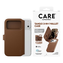 CARE by PanzerGlass Tango 2-in-1 Wallet Case Braun m. „MagSafe iPhone 17 Pro Max“. CARE by PanzerGlass Tango 2-in-1 Wallet Case Braun m. „MagSafe iPhone 17 Pro Max“.
