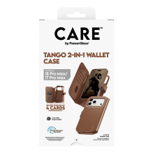 CARE by PanzerGlass Tango 2-in-1 Wallet Case Braun m. „MagSafe iPhone 17 Pro Max“. CARE by PanzerGlass Tango 2-in-1 Wallet Case Braun m. „MagSafe iPhone 17 Pro Max“.