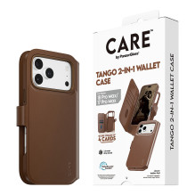 CARE by PanzerGlass Tango 2-in-1 Wallet Case Braun m. „MagSafe iPhone 17 Pro Max“. CARE by PanzerGlass Tango 2-in-1 Wallet Case Braun m. „MagSafe iPhone 17 Pro Max“.