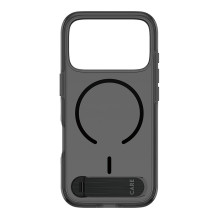 CARE by PanzerGlass Dėklas su kišeniniu stovu „Smokey m. Schwarz MagSafe iPhone 17 Pro“ CARE by PanzerGlass Dėklas su kišeniniu stovu „Smokey m. Schwarz MagSafe iPhone 17 Pro“