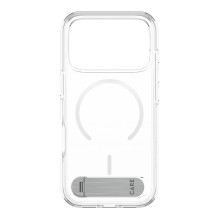 CARE by PanzerGlass skaidrus „m. Weiss MagSafe iPhone 17 Pro“ dėklas su atramėle CARE by PanzerGlass skaidrus „m. Weiss MagSafe iPhone 17 Pro“ dėklas su atramėle