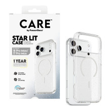 „CARE by PanzerGlass Star dėklas, skirtas „MagSafe iPhone 17 Pro Max“.
