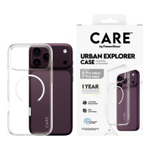 CARE by PanzerGlass Urban Explorer dėklas, skaidrus, m. Weiss Magsafe iPhone 17 Pro Max CARE by PanzerGlass Urban Explorer dėklas, skaidrus, m. Weiss Magsafe iPhone 17 Pro Max