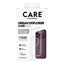 CARE by PanzerGlass Urban Explorer dėklas, skaidrus, m. Weiss Magsafe iPhone 17 Pro Max CARE by PanzerGlass Urban Explorer dėklas, skaidrus, m. Weiss Magsafe iPhone 17 Pro Max