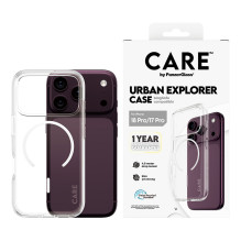 CARE by PanzerGlass Urban Explorer dėklas, skaidrus, m. Weiss Magsafe iPhone 17 Pro CARE by PanzerGlass Urban Explorer dėklas, skaidrus, m. Weiss Magsafe iPhone 17 Pro