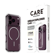 CARE by PanzerGlass Urban Explorer dėklas, skaidrus, m. Weiss Magsafe iPhone 17 Pro CARE by PanzerGlass Urban Explorer dėklas, skaidrus, m. Weiss Magsafe iPhone 17 Pro