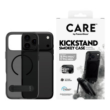 CARE by PanzerGlass Dėklas su kišeniniu stovu „Smokey m. Schwarz MagSafe iPhone 17 Pro Max“ telefonui CARE by PanzerGlass Dėklas su kišeniniu stovu „Smokey m. Schwarz MagSafe iPhone 17 Pro Max“ telefonui