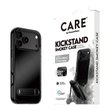 CARE by PanzerGlass Dėklas su kišeniniu stovu „Smokey m. Schwarz MagSafe iPhone 17 Pro Max“ telefonui CARE by PanzerGlass Dėklas su kišeniniu stovu „Smokey m. Schwarz MagSafe iPhone 17 Pro Max“ telefonui